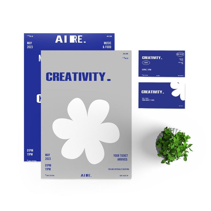 品牌VI形象展示样机海报