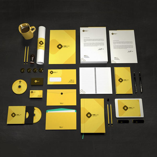 信纸ipad光盘信封卡片贺卡笔记本名片胸章样机