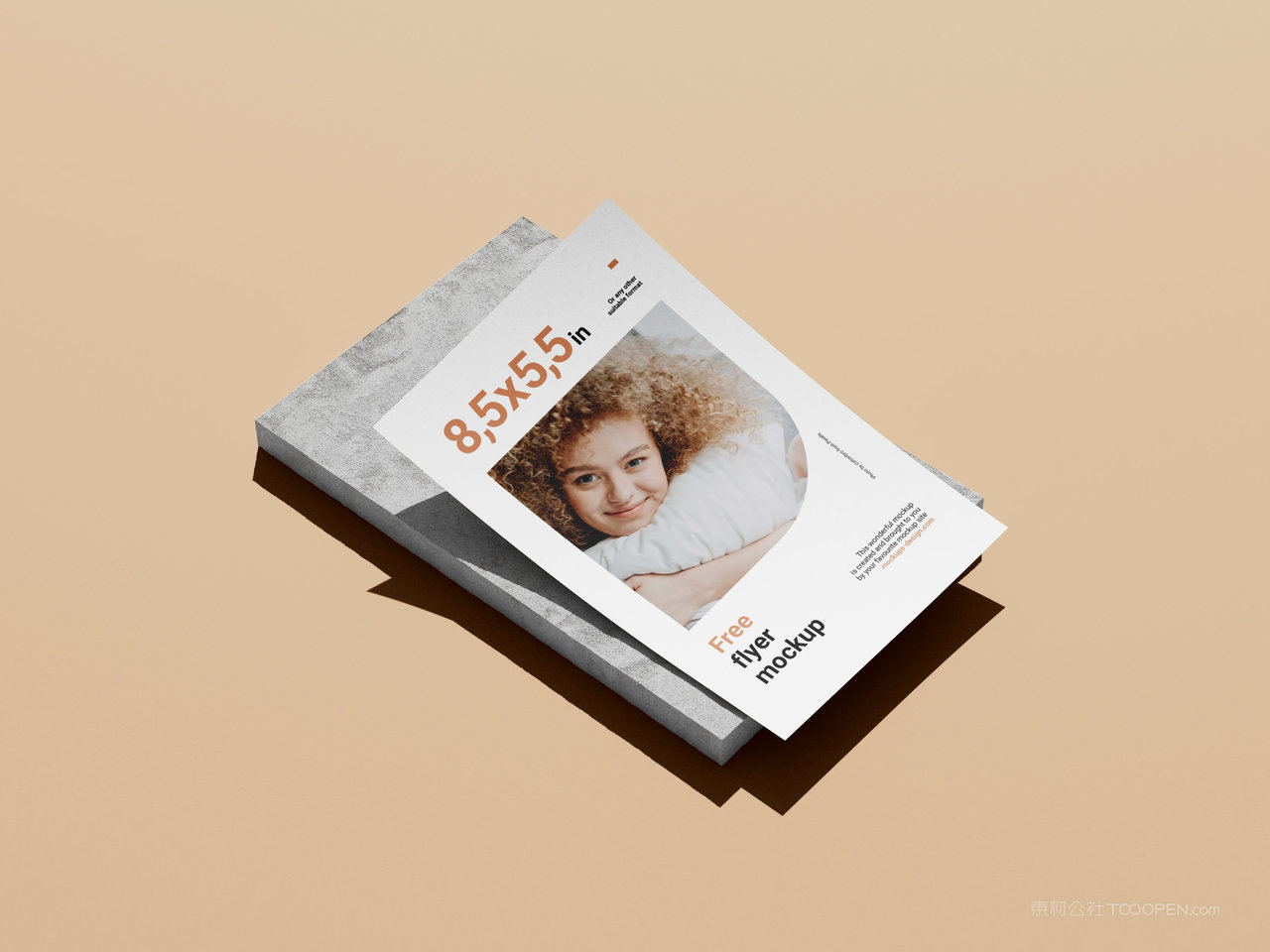 A4宣传单页样机海报样机高档宣传单样机二