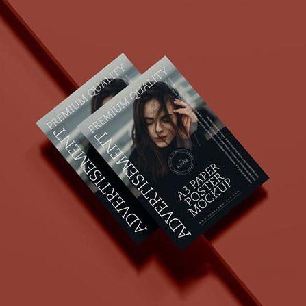 A3纸质海报样机