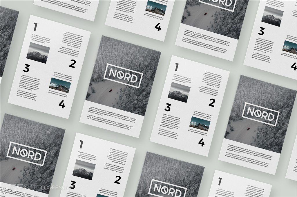 海报宣传单样机模版