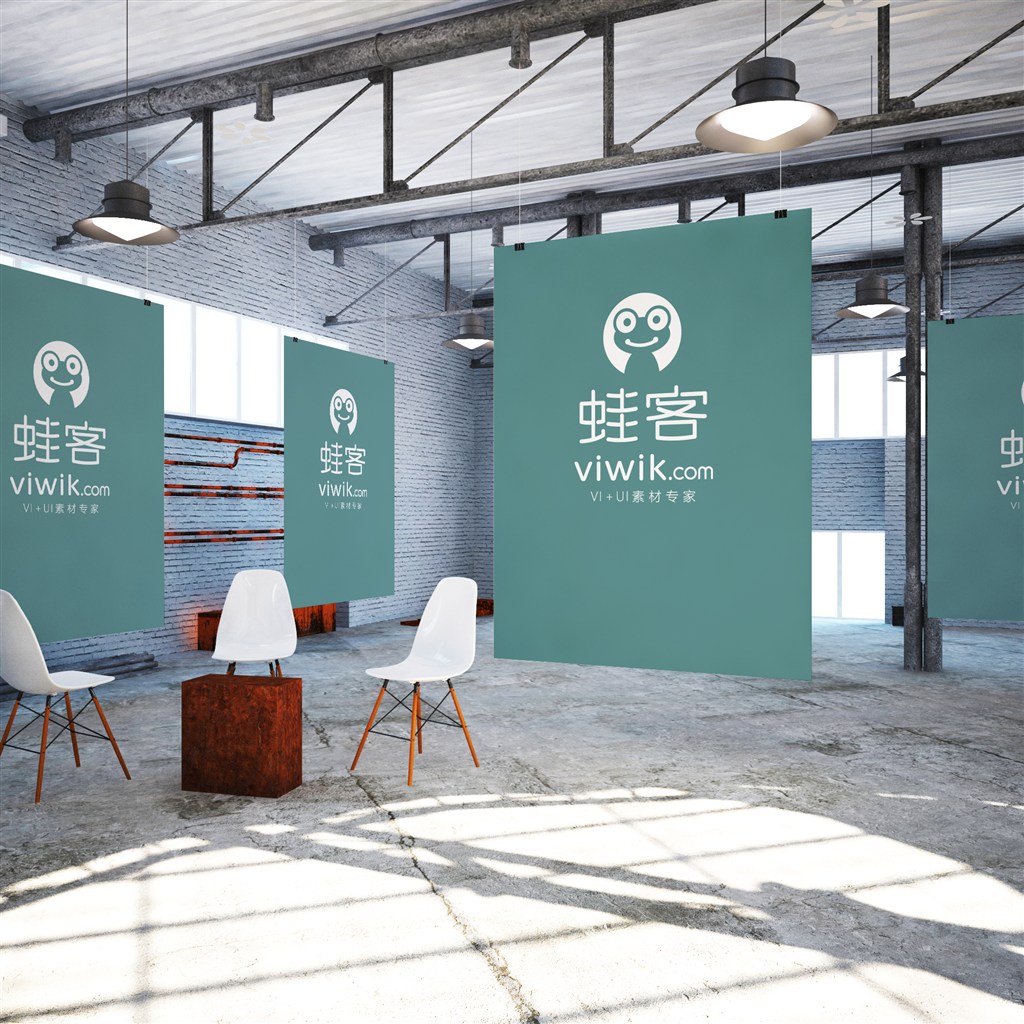 室内大型海报贴图场景样机