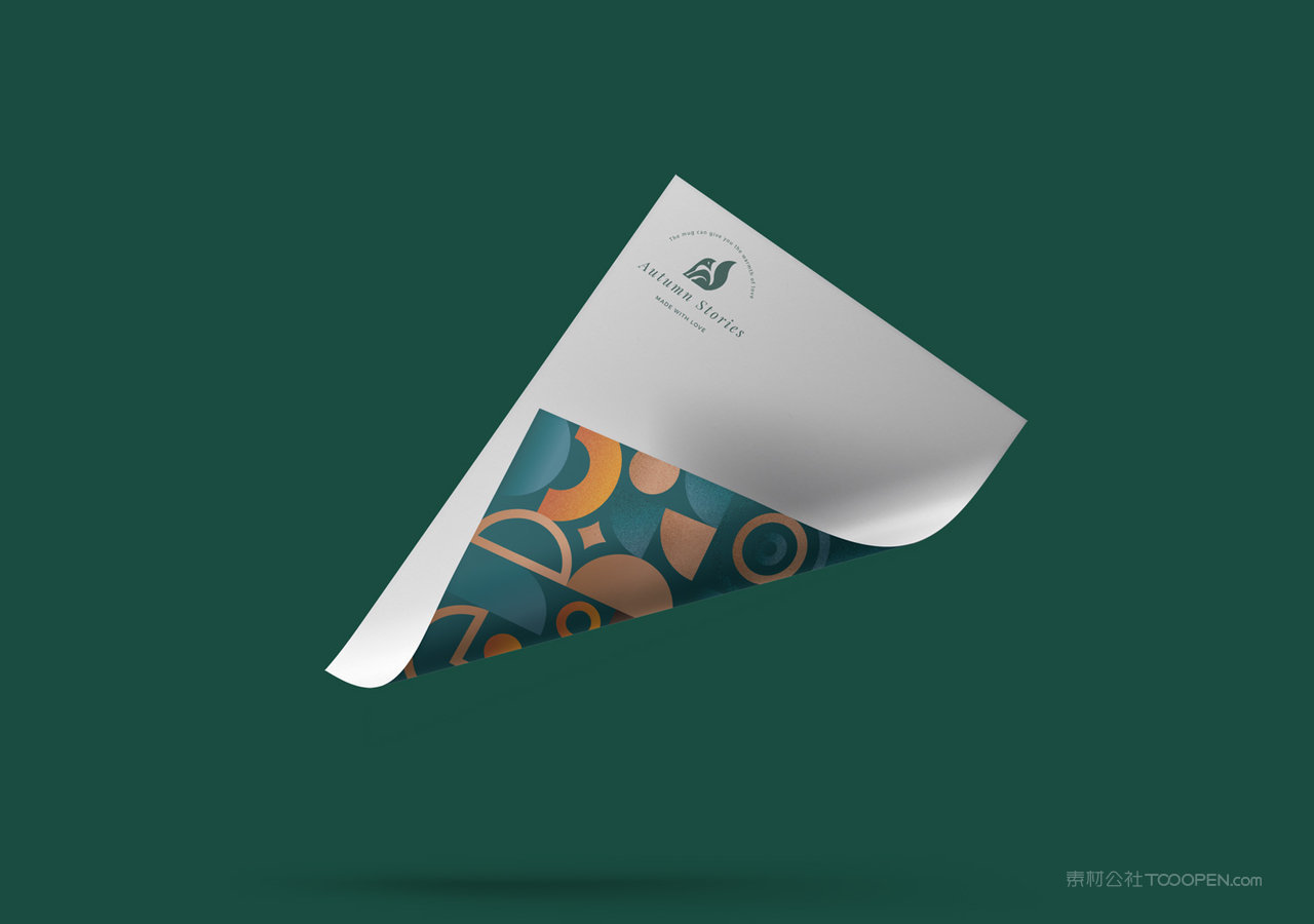 中式餐饮宣传单DM单海报信纸样机