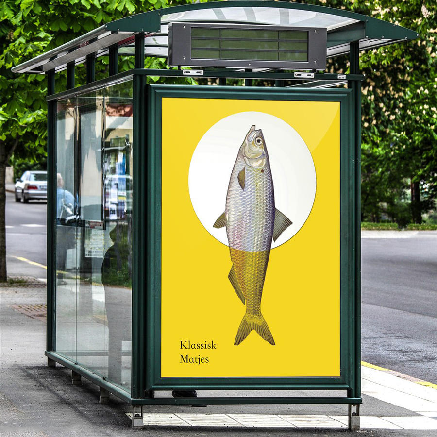 户外广告候车亭广告海报展示样机