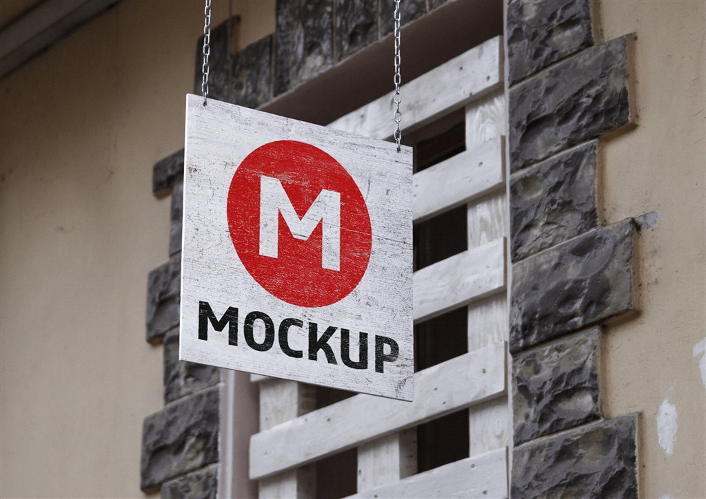 店外广告logo样机