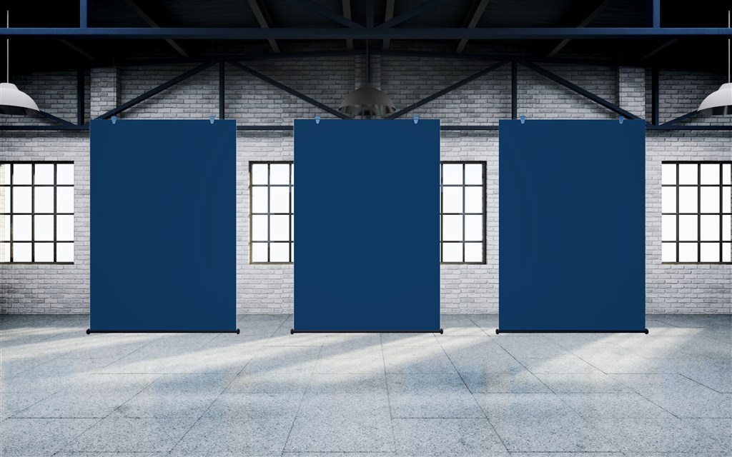 展会海报贴图样机